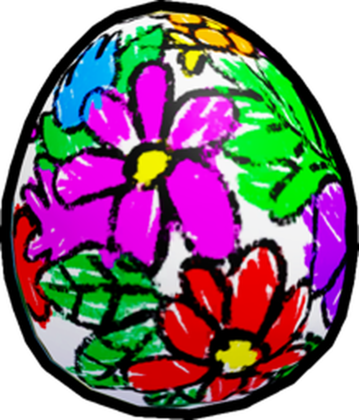 Doodle Flower Egg